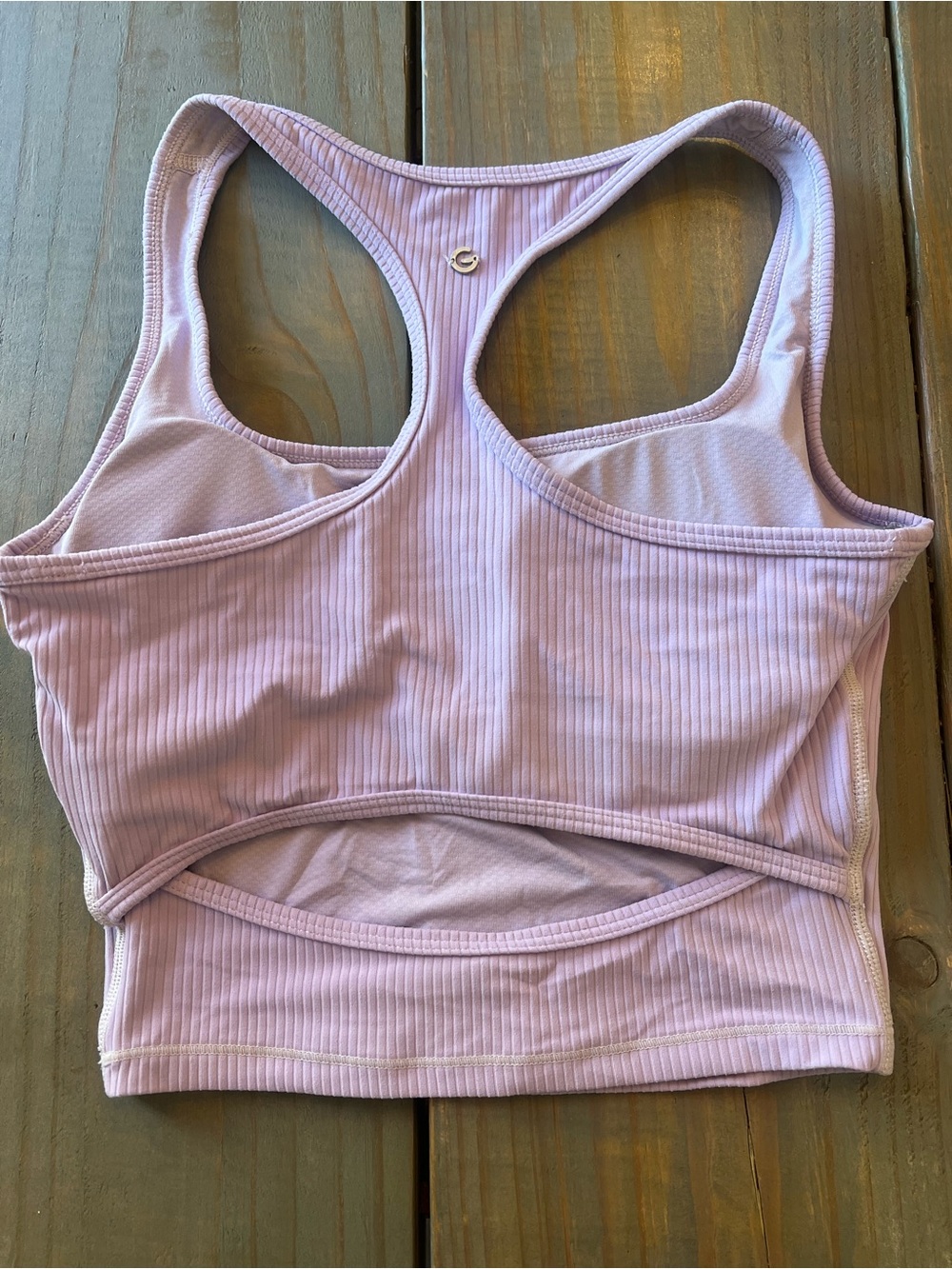 Women’s Racerback Tank Top Ribbed Size S - Picture 2 of 4